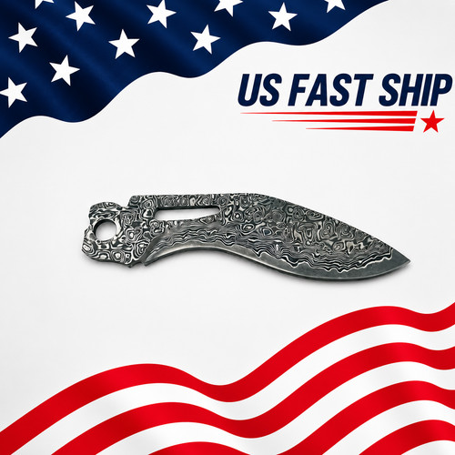 Stock vg10 damascus blade - damascus,
